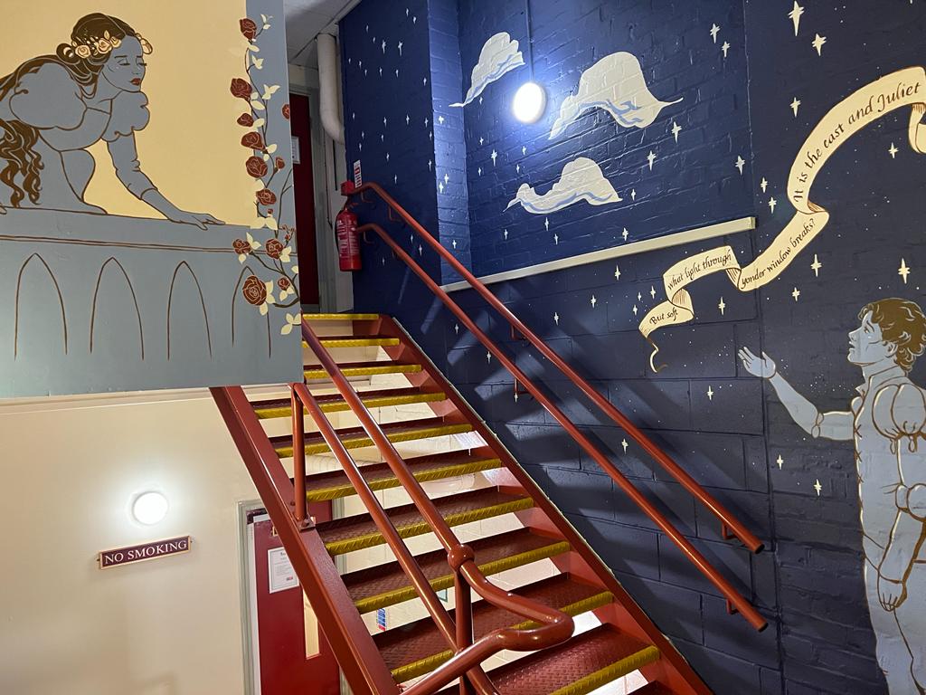 LiverpoolEmpire's tweet photo. Want to be in on a secret...? 🤫

Thanks to the Cultural Recovery Fund, we're getting a mural painted backstage, to inspire performers, students and staff that visit the venue! 🎨

From past shows, to legendary performers it will be packed with our history! 🤩 Watch this space! https://t.co/yX50IYmYrE