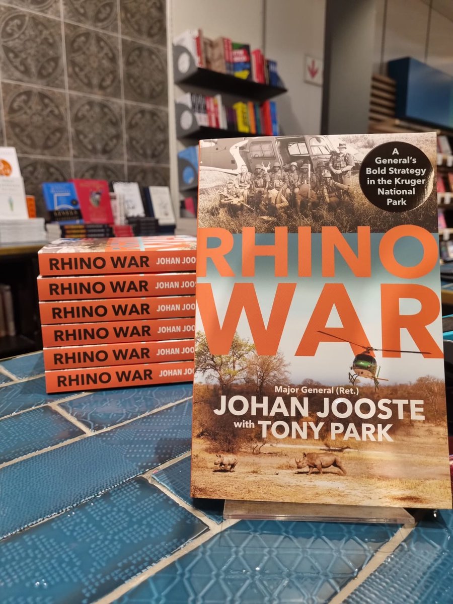 PanMacmillanSA's tweet photo. It's #RhinoWar book launch night with @tonyparkauthor and Johan Jooste @ExclusiveBooks, Centurion Mall!
#booklaunch #LocalReads https://t.co/QfgAOsbZVT