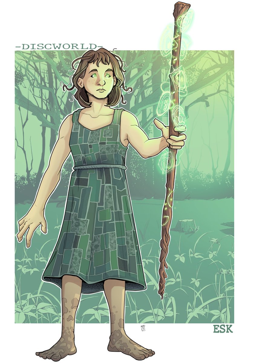 JonahKensett's tweet photo. 'Esk' young Wizard from Discworld. 

#discworld #discworldseries #terrypratchett #terrypratchettdiscworld #discworldart #discworldartwork #equalrights #equalrightsbook #grannyweatherwax #discworldwitches https://t.co/MxEJ4efJfU