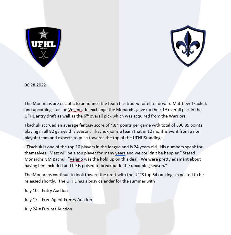 UFHL Monarchs (@monarchs_ufhl) on Twitter photo 