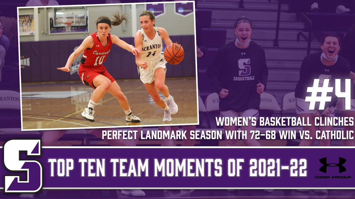 No. 4 in our Top 10 Moments of 2021-22 is <a href="/ScrantonWBB/">Scranton Lady Royals</a> clinching a perfect Landmark season with a 72-68 win over Catholic! #GoRoyals