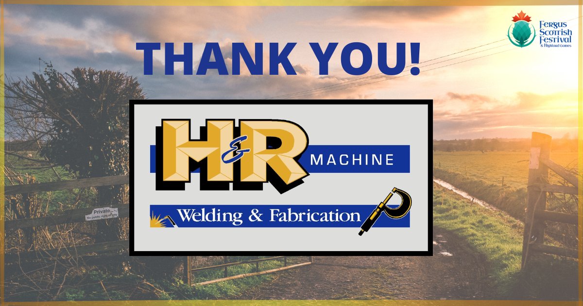 <a href="/HR_Machine/">HR_Machine</a> believes in supporting local festivals like ours, and we would like to give a huge thank you to them for being a GOLD sponsor. 

H&amp;R Machine is locally owned and operated, celebrating 40 years of business this year! Visit hrmachine.ca 
#fergusontario