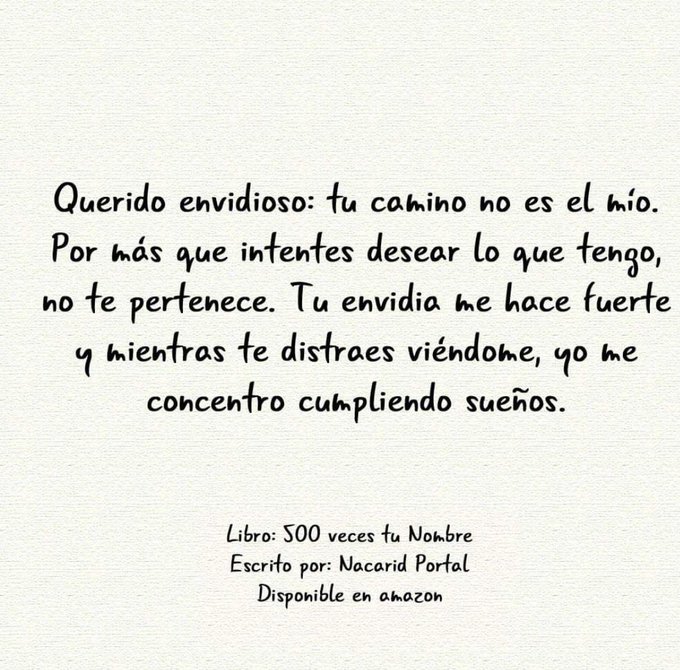 No vivan comiendo las espaldas de otro ni desean sus cosas vivan las suyas y sus metas propias. https://t<a href="/tag/venezuela"class="tags"><span>#venezuela</span></a><a href="/tag/saludmental"class="tags"><span>#saludmental</span></a><a href="/tag/nosololoslocosvanalp"class="tags"><span>#nosololoslocosvanalp</span></a>