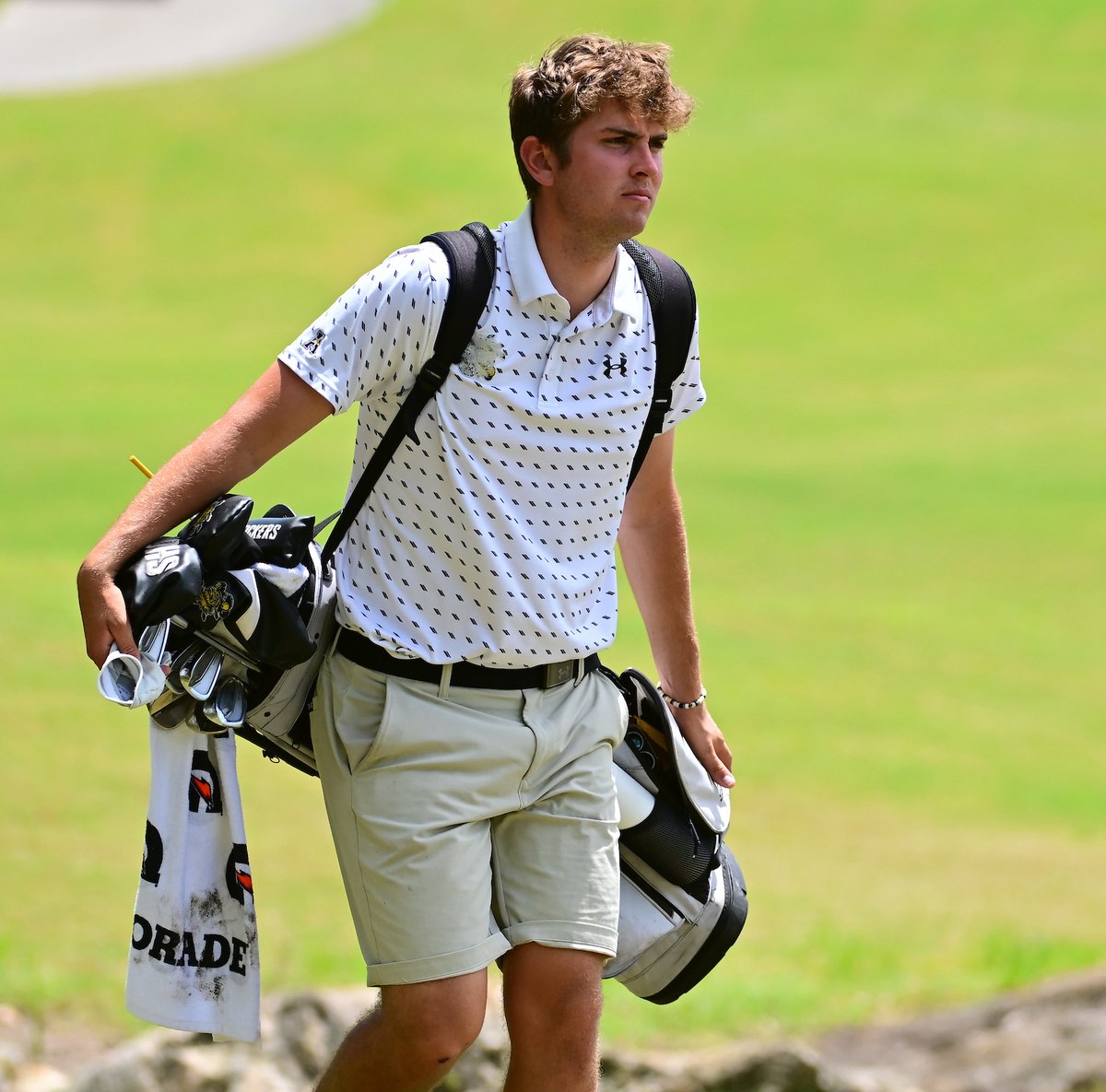 GoShockersMGLF's tweet photo. Some fun with numbers 📊 

Lucas Scheufler (Twin Oaks Intercollegiate) and Joe Bultman (MU Tiger Invitational) each carded a 65 this spring. It's the first time in program history that the Shockers have posted two 65s in the same season 📈 https://t.co/gzK70YjFc4