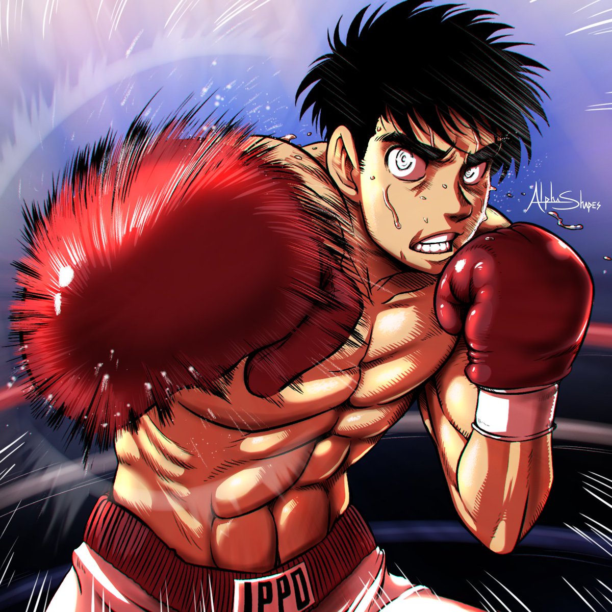 Ippo🥊 _ _ @thatboy_studio #ippo #boxing #fanart #fanartanime #digitalart  #digitalartist #artistsupport #fyp #anime #commission…