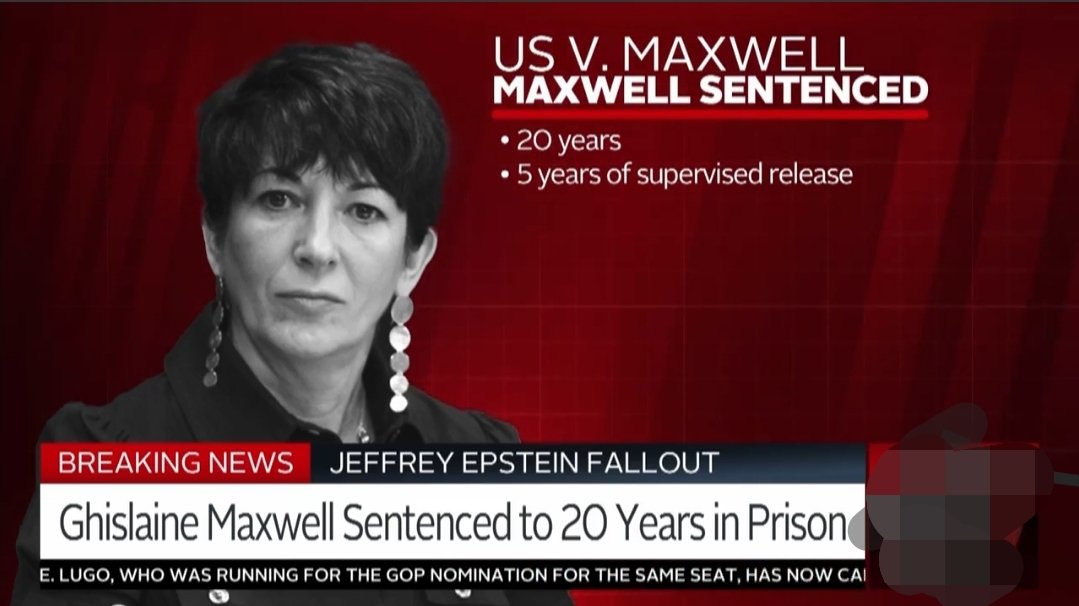 FreegalS's tweet photo. #GhislaineMaxwellSentencing 
#finally
#JeffreyEpstein 
20 years with 5 years supervised release 
She is 60 today.
If she survives she will be 80 on release and watched until she's 85.
Piece of trash shouldn't be able to leave
Goodluck in prison ped https://t.co/VmjsCd1Dmi