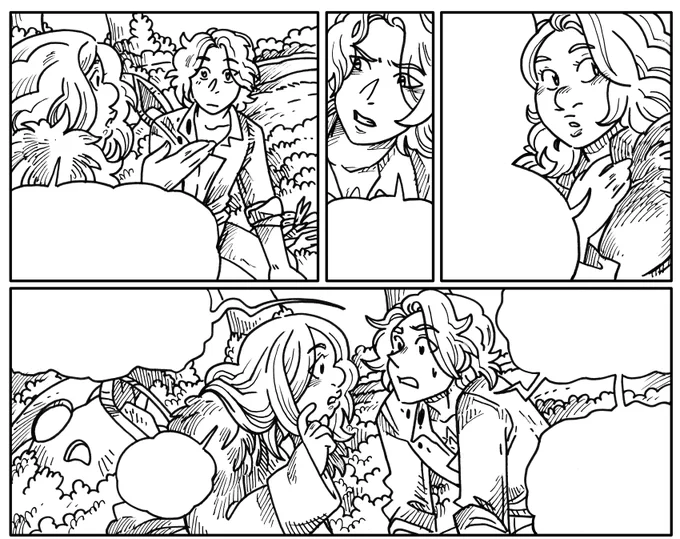 Conversation pages are fun when you vary the panels nicely. 