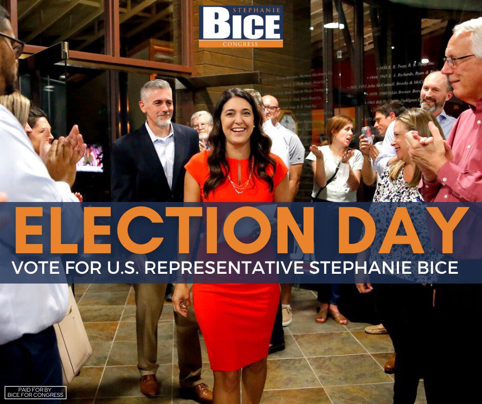 blubaugh_matt's tweet photo. Less than two hours to make it out to the polls to vote for @stephaniebice . #GOTV #OK05 #TeamBice https://t.co/PcjSrQGYWp