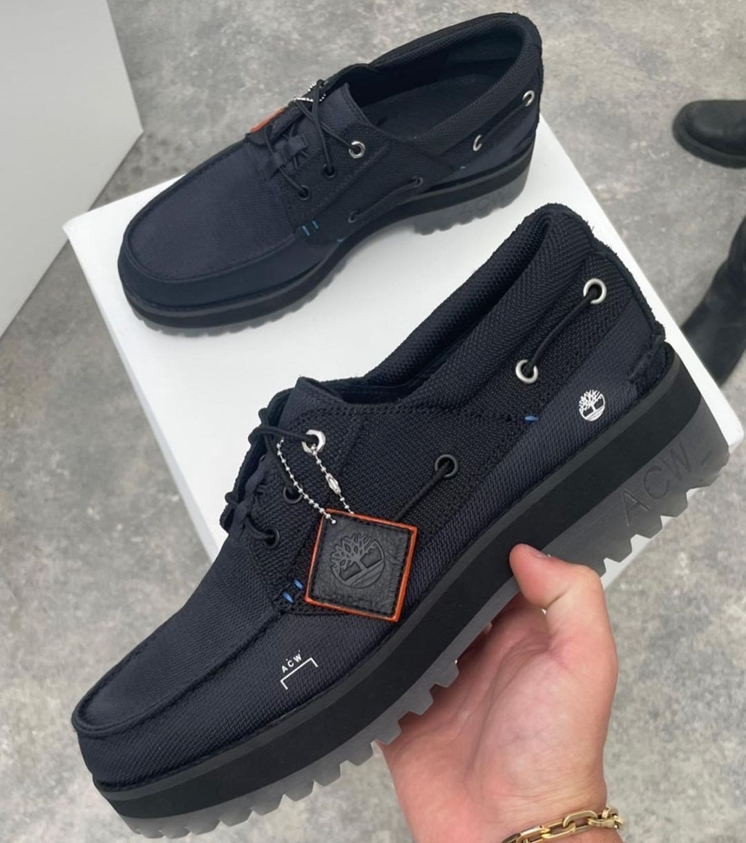 A-COLD-WALL×Timberland 3-EYE Boat Shoes Timberland 3-Eye Classic Lug A-COLD-WALL Future73 Black