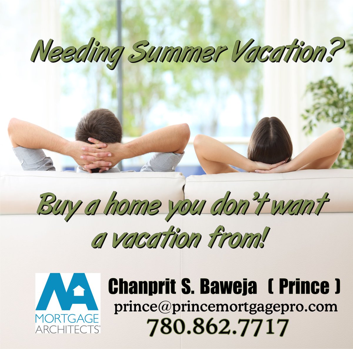 Thsmilingprince's tweet photo. Now that school is officially over, are you needing a summer vacation?  Buy a home you love so much, you don’t want a vacation from it!  #mortgages #mortgagebroker https://t.co/RAemIdso4h