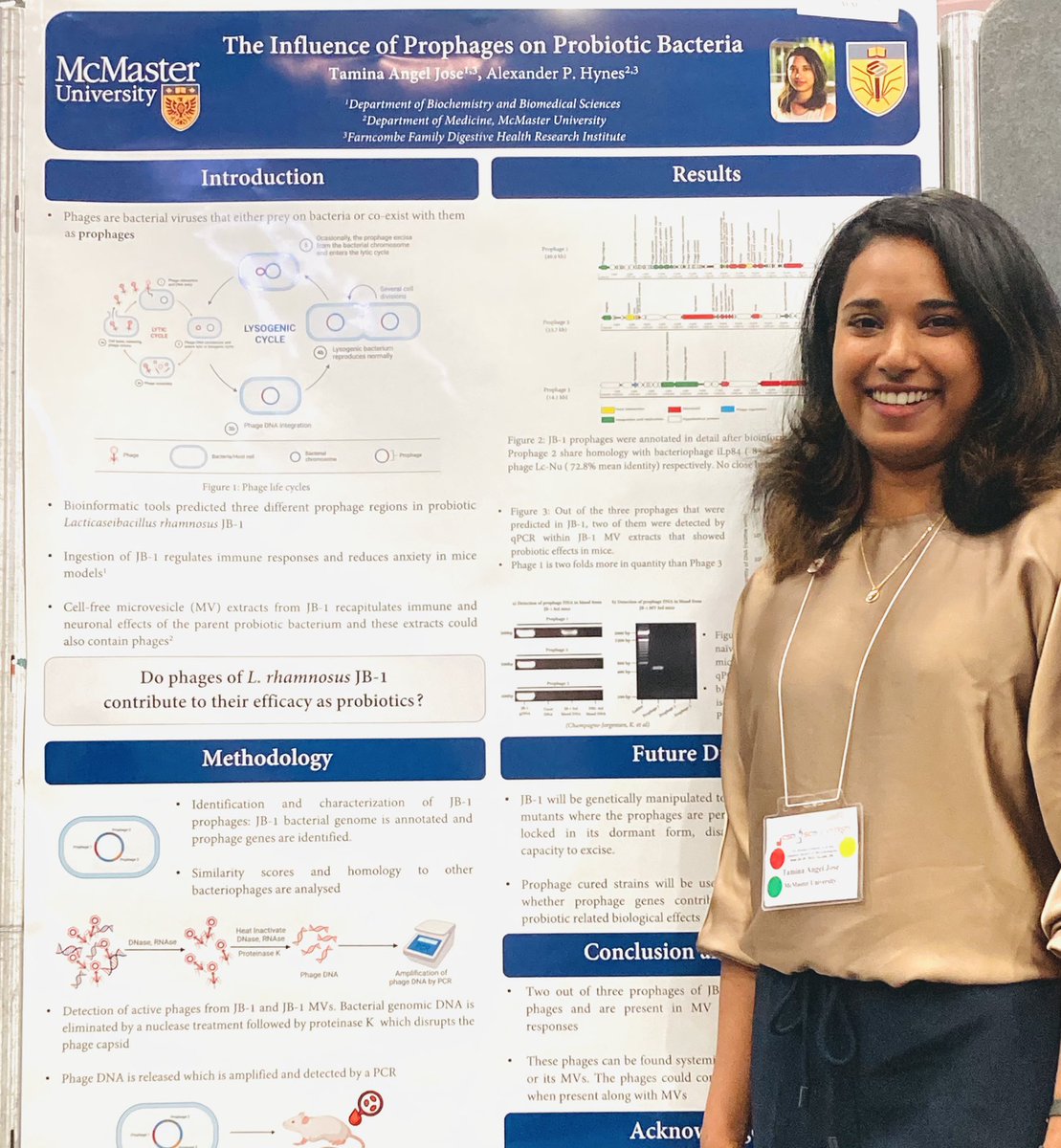 JoseTamina's tweet photo. @PhageCanada Had so much fun presenting my poster @csm_scm2022! Looking forward to more phage talks in August! https://t.co/qSGKYLKRUH