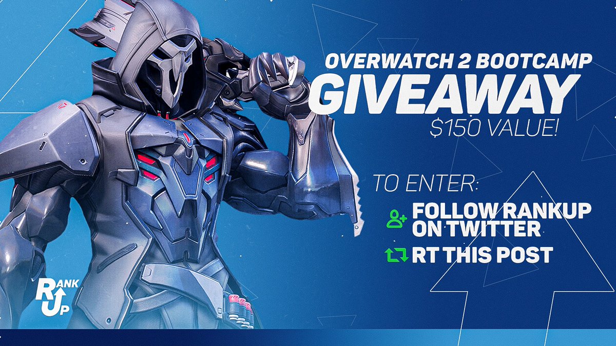 RankUp_GG's tweet image. Want a chance to join the upcoming Overwatch 2 Bootcamp? 

➡️ Follow @RankUp_GG on Twitter
➡️ Retweet this post

Ends on June 29 @ 7:00PM PT | 10:00PM ET