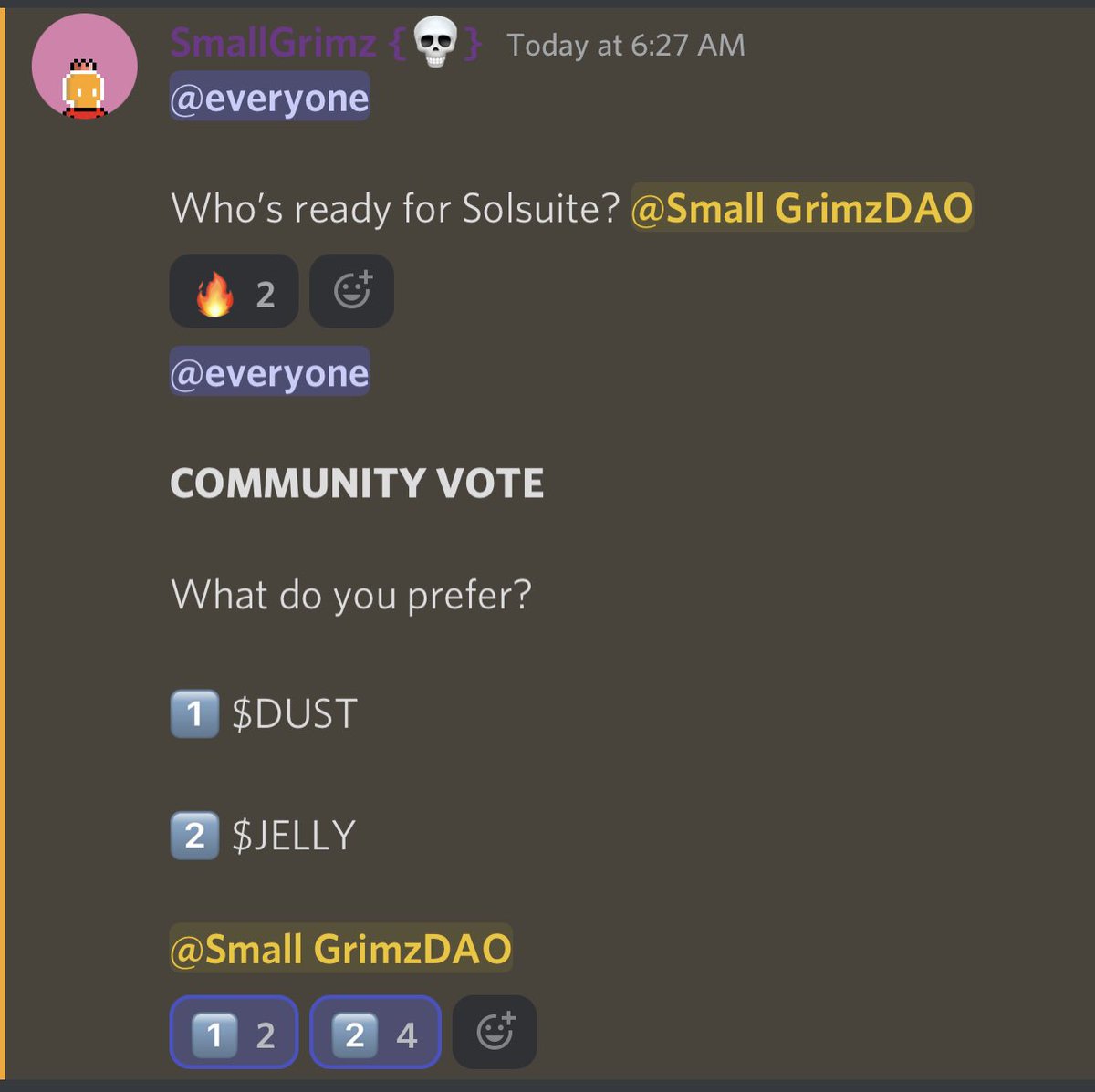 We are ready for <a href="/JellyeSportsNFT/">Jelly Hunter</a> 

#Grimzy 💀

#nftart #NFTs #NFTCommmunity #SolanaNFTs #SolanaGiveaways #Solana #NFTGiveaway