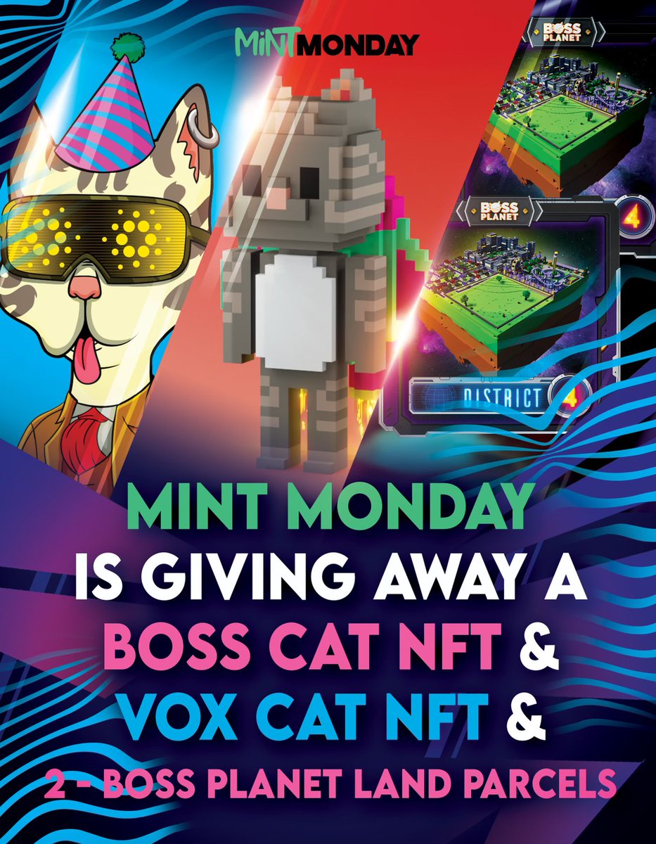 _cryptofriends's tweet photo. Join Our Discord For More Info On How You Can Be The Lucky Winner Of This Amazing Big Boss Package🎁🚀🙏♾

https://t.co/eL8QcHWOVI

#BCRC #BCRCarmy #Giveaway #cnfts #nfts #bluechipNFTs #community @MintMondayio @BossCatRC https://t.co/5czbOTnQMH