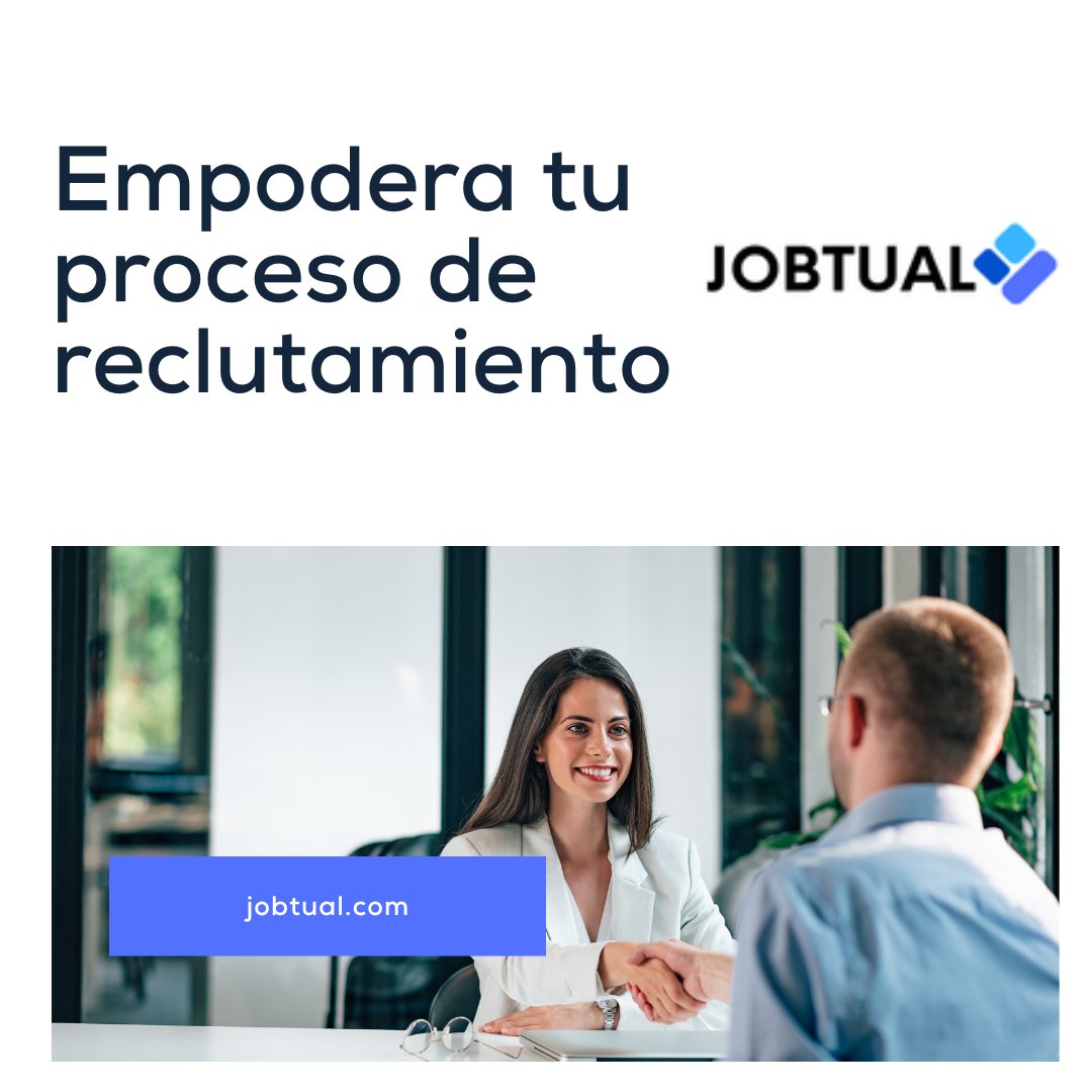 Jobtual's tweet image. Desde publicar la vacante de empleo en el portal, pasando por el control del embudo de postulantes hasta el contacto con los candidatos, Jobtual te ayuda en todas las fases de la contratación, ingresa jobtual.com y conoce más. #jobcreation  #hr #humanresources #work #