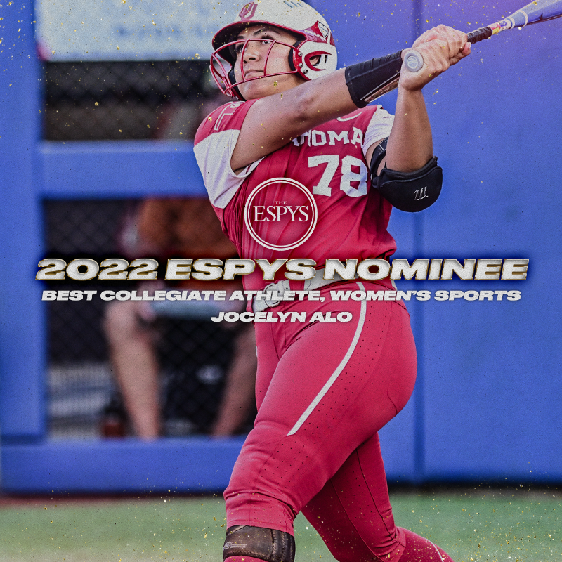 OU_Softball's tweet photo. 𝐓𝐡𝐫𝐞𝐞 @ESPYS Nominations ✔️

You know what to do, Sooner Nation! 🗳️ » https://t.co/CYy3vXmrI6

@78jocelyn_alo | @espn