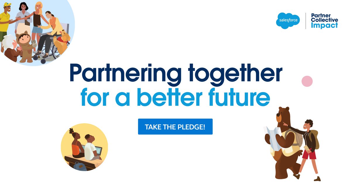 partnerforce's tweet image. Let's build a better future, together!
At #PESFY23, @salesforce announced its commitment to creating a better future—hand in hand with our partners. Take the pledge today and let us know you commit to driving impact by using #PledgeForImpact.

sfdc.co/blzrOL