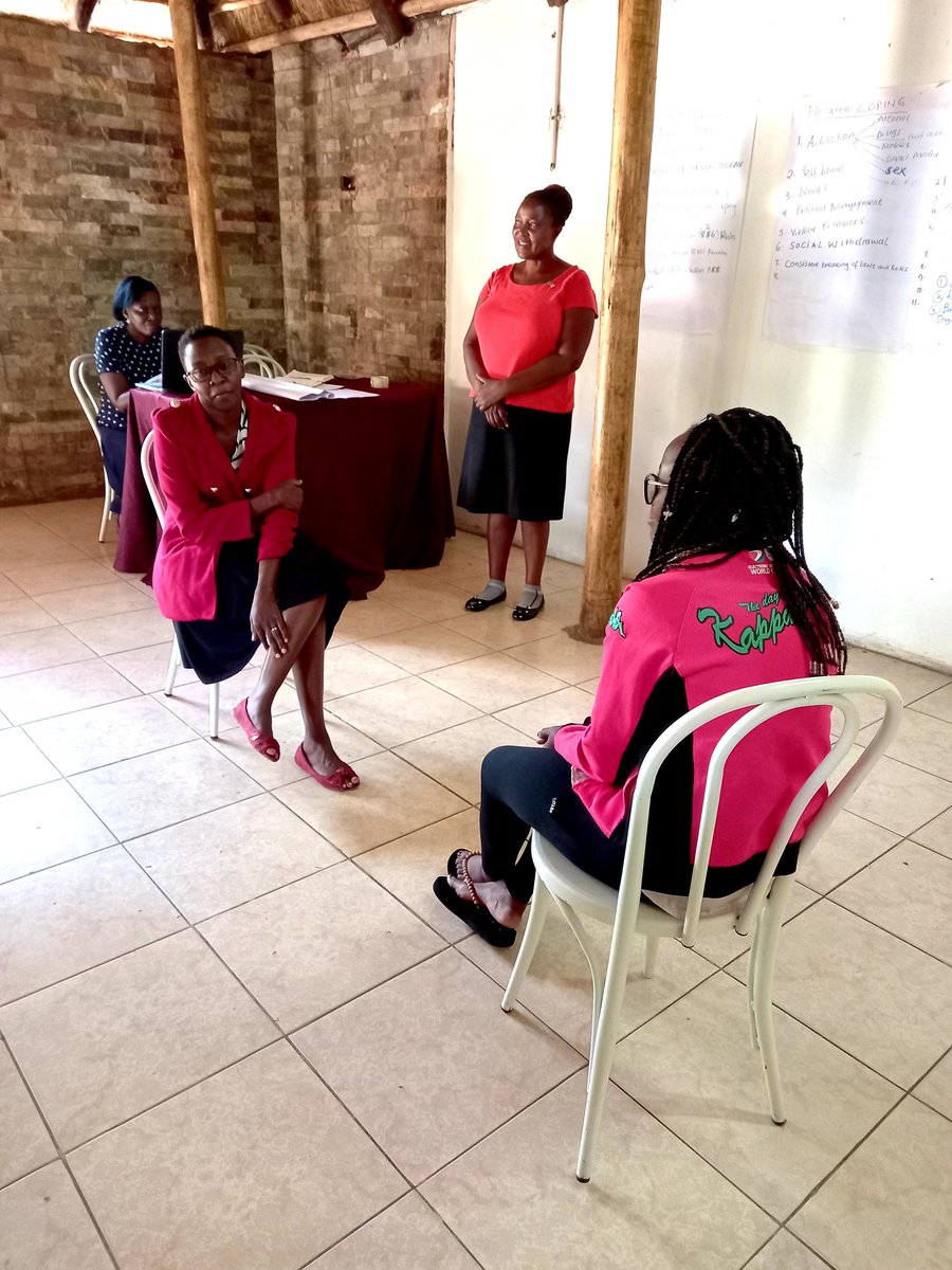 SeekGsp's tweet photo. Day 2 of the practical Tele-support Psychotherapy (TSP) of recruited counselors at Salvince catering services in Kampala.
#tsptraining
@Makerere
@MinofHealthUG
@WHOUganda
@MQmentalhealth
@USAIDUganda
@UNAIDS https://t.co/JyF3iinSIl