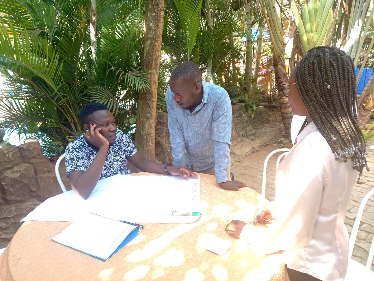SeekGsp's tweet photo. Day 2 of the practical Tele-support Psychotherapy (TSP) of recruited counselors at Salvince catering services in Kampala.
#tsptraining
@Makerere
@MinofHealthUG
@WHOUganda
@MQmentalhealth
@USAIDUganda
@UNAIDS https://t.co/JyF3iinSIl