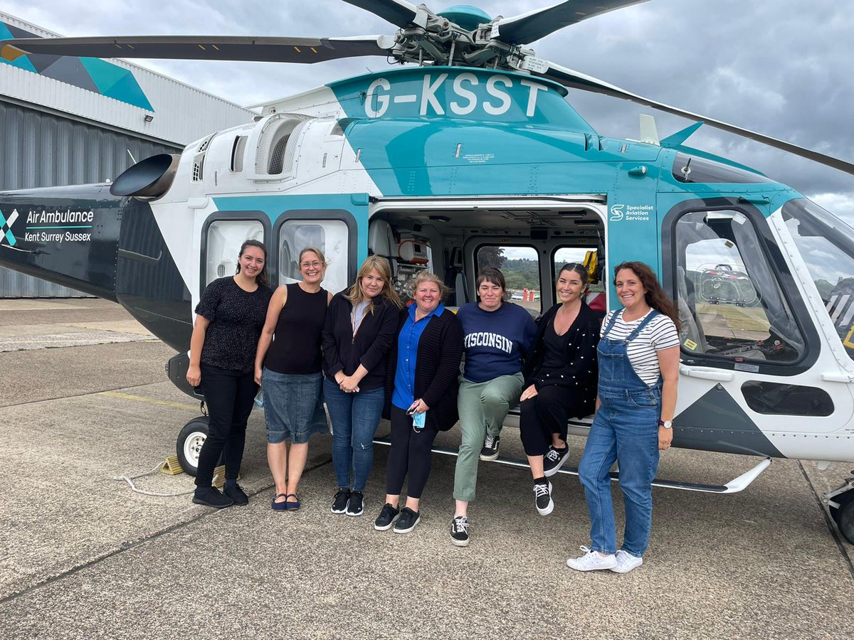 Thank you to Stu for taking the time to show the Major Trauma team around today. What an incredible charity and team. Looking forward to collaborating on our follow up service @airambulancekss @sussextrauma @BSUH_NHS