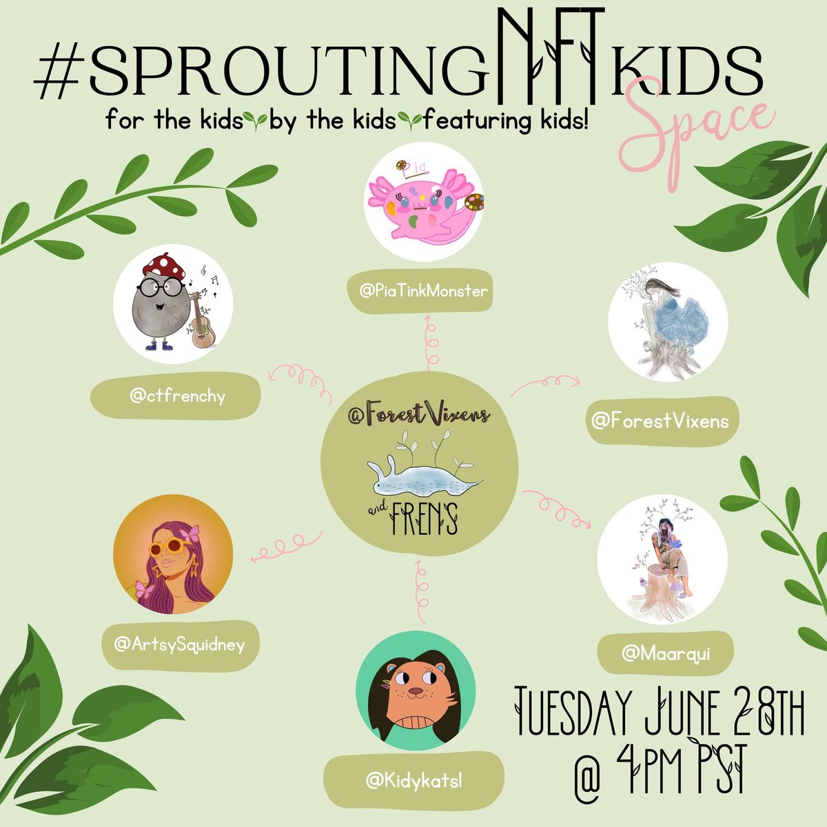 It's that time again....the space for the kids, by the kids, and featuring kids! Please invite other family friendly/kids project! 

Set a reminder for my upcoming Space! x.com/i/spaces/1BRKj…