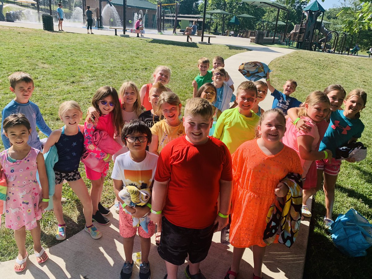 Since we are building water parks in our summer school class, we ventured to the Splash Pad to get more ideas! ☀️💦 Perfect day for a field trip!