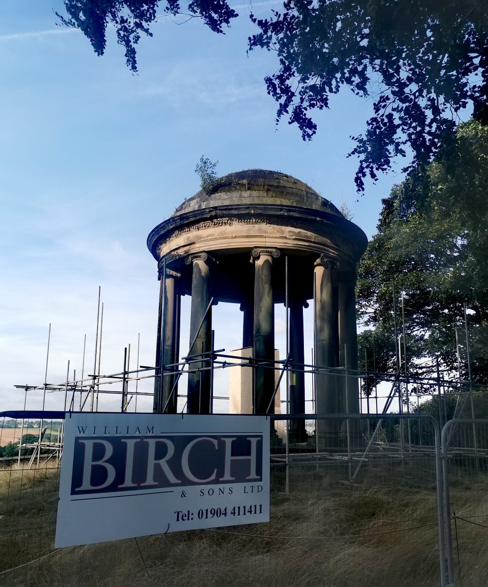 We're giving the grade II* listed Ionic Temple <a href="/Wentworth_House/">Wentworth Woodhouse</a> some TLC this summer, it's ten ionic columns and dome are home to a sculpture of Hercules who will be carefully protected during our works.