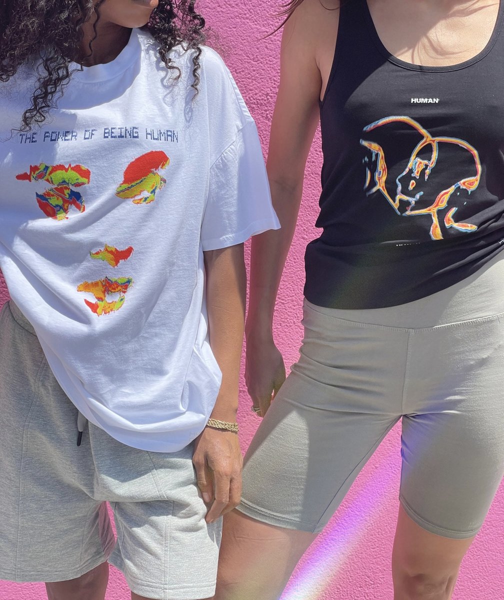 AllHumanNation's tweet photo. tag a bestie you’re rocking our PRIDE collection with. 👇  #PowerOfBeingHuman https://t.co/yL6I9bGZRu