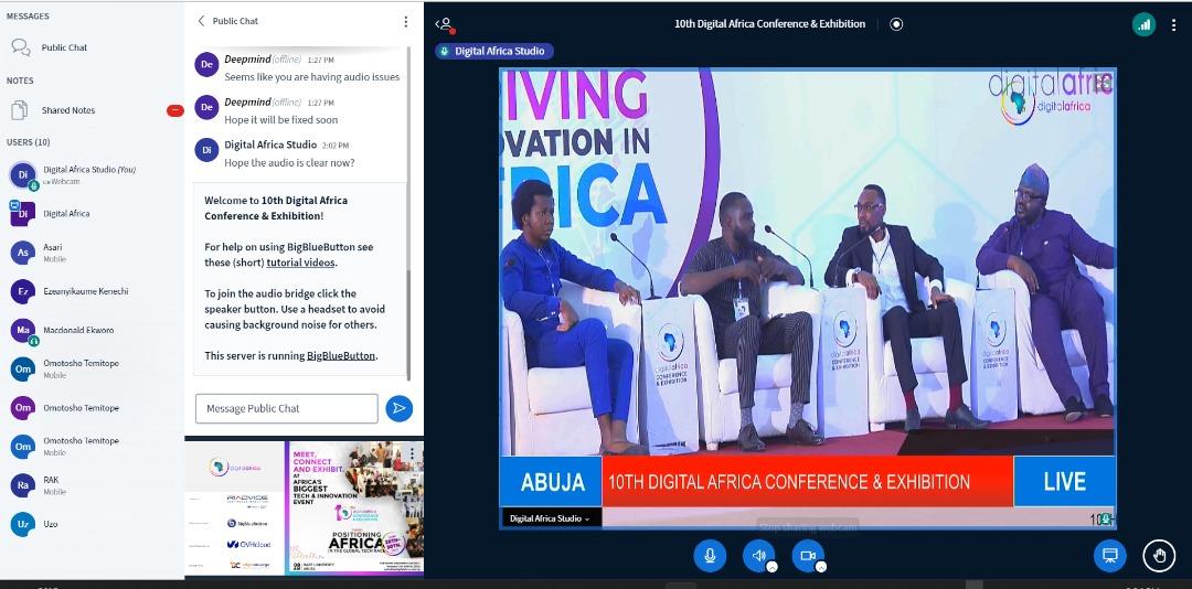 Digital_Africa's tweet photo. Day 1 of the 10th #DigitalAfrica Conference &amp; Exhibition proved insightful and informative. Thanks to all who attended the #hybrid event and those who joined virtually via the #bigbluebutton platform. 

Join us tomorrow via
https://t.co/QFdVyaYSfX. Do not miss out. https://t.co/in5UFRvac7