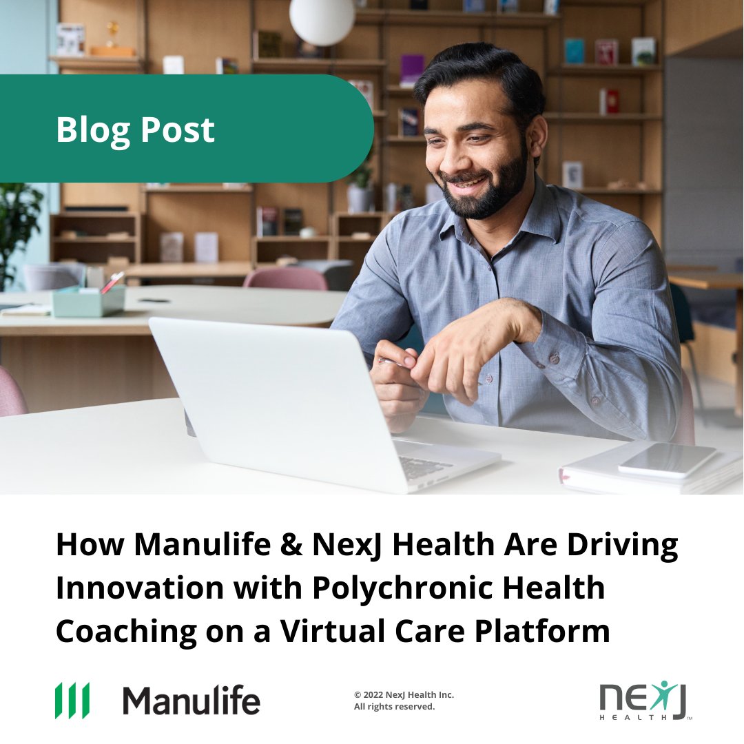 NexJHealth's tweet photo. Depression is a major cause of absenteeism, presenteeism, disability &amp; productivity loss among working-age adults. Learn how @Manulife &amp; NexJ Health are supporting members &amp; employees through a mental wellness &amp; polychronic disease management program https://t.co/EihFtyYEmK https://t.co/U7FNyK4wLd