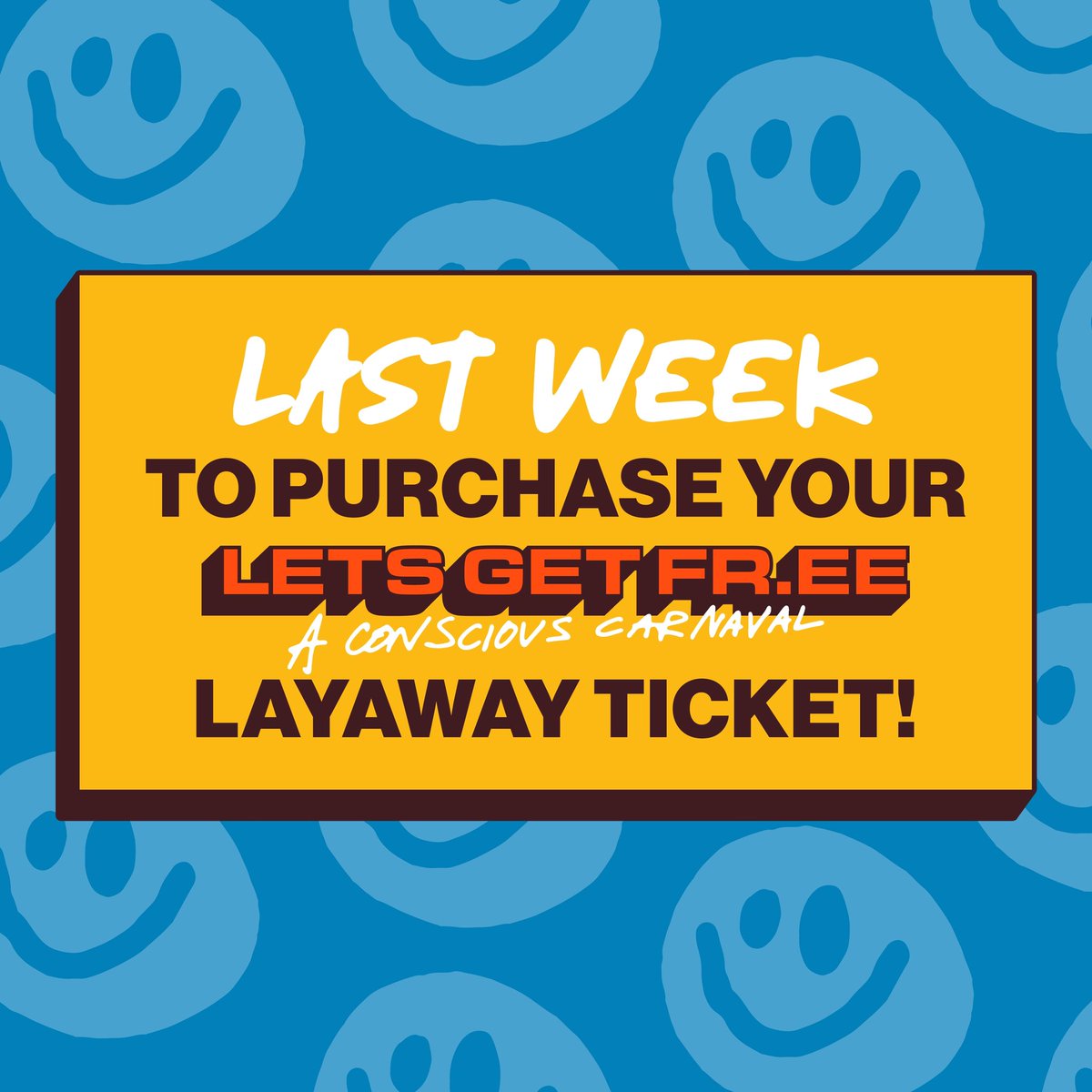 Get yours now via letsgetfr.ee/passes 🎫 Last day to purchase layaway is this Friday, July 1