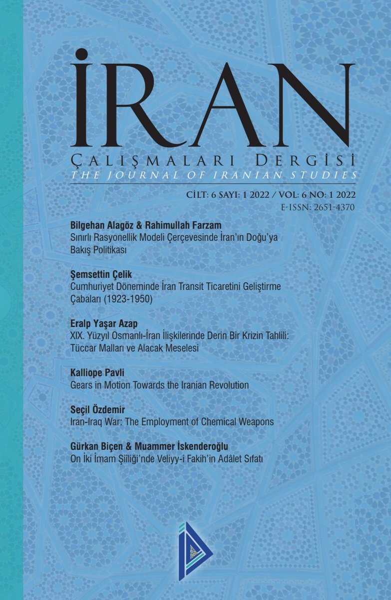 Iran_Dergisi's tweet photo. 📢:Değerli takipçilerimiz; içerisinde birçok farklı disipline ait çalışmaları bulabileceğiniz İran Çalışmaları Dergisi'nin yeni sayısı yayımlandı. Katkı sağlayan yazarlarımıza, editör kurulumuza, hakemlerimize ve hocalarımıza teşekkür ediyor, faydalı okumalar diliyoruz. https://t.co/hXIKLYQFRK