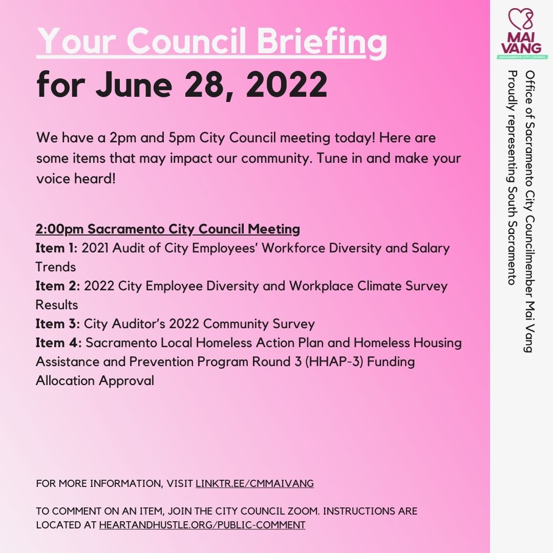 CMMaiVang's tweet photo. Good morning! We have a 2pm and 5pm Council meeting today. Please visit https://t.co/GpqoJ62nuG for more information and all links! https://t.co/A0Uc0rh6Mf