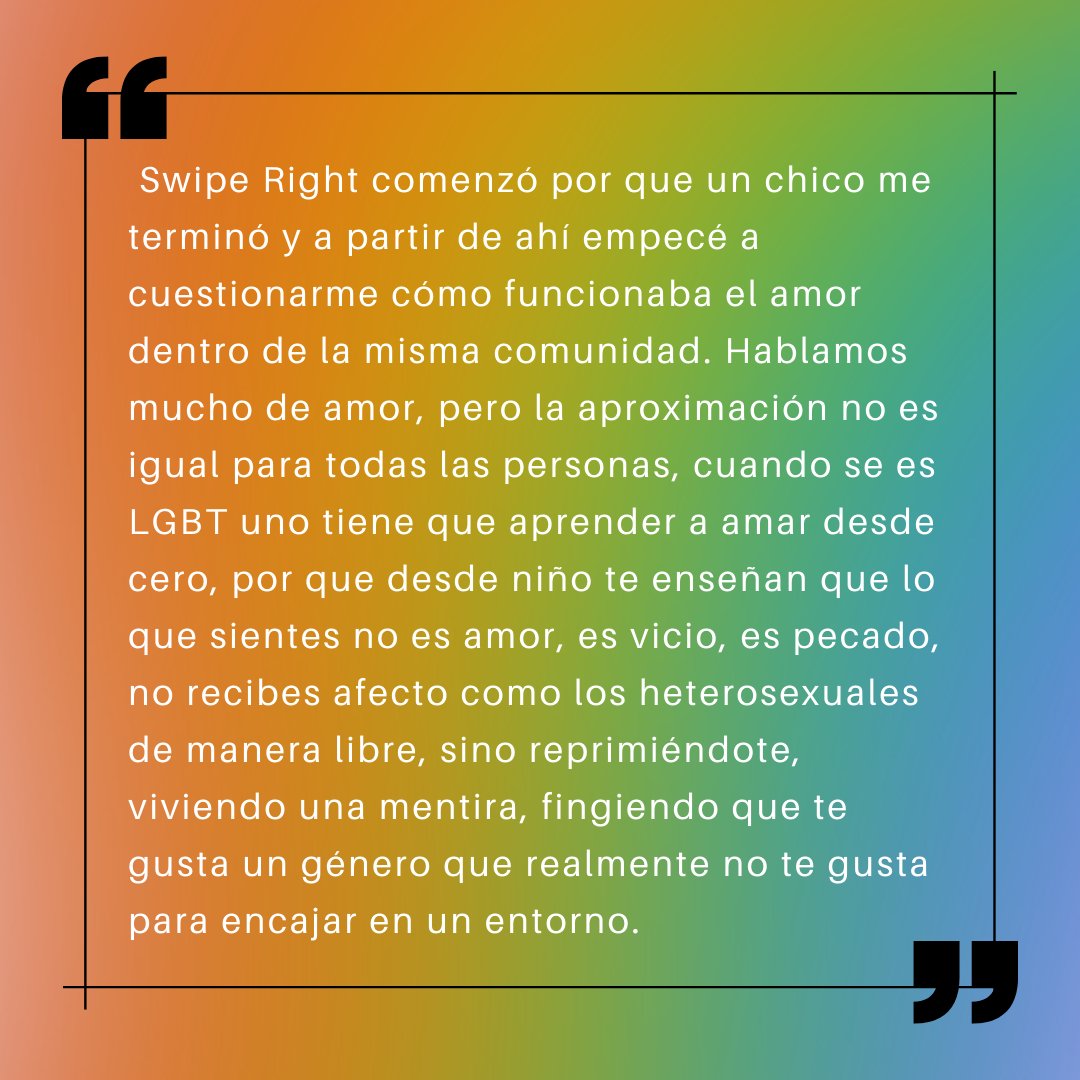 jhonnynights's tweet photo. Aquí les cuento por qué compuse "Swipe Right".
Cuéntanos tu historia de amor en los comentarios.

https://t.co/hnBf19yoht

#BeYourself #PrideDay2022 #OrgulloLGTBI https://t.co/KeRY07RHb0