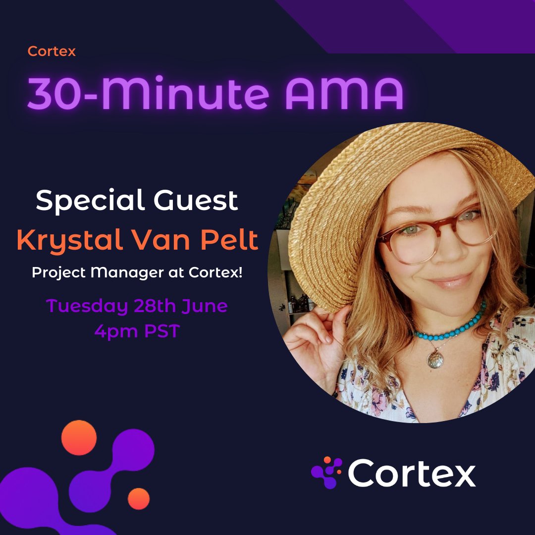 crtx_io's tweet photo. Make sure to tune in this afternoon at 4pm PST, for our live stream on how to claim your .hmn domain!
Krystal will be answering any questions you might have on how to claim your free domain so that you can enter our @eth_barcelona giveaway!
#EthBarcelona #Cortexgiveaway https://t.co/37P6cBAn3T