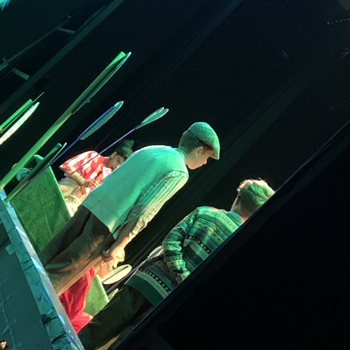 GiggDrama's tweet photo. Performance one of Charlie and the Chocolate Factory underway. #viewfrombackstage https://t.co/dAiaUEOv4Q