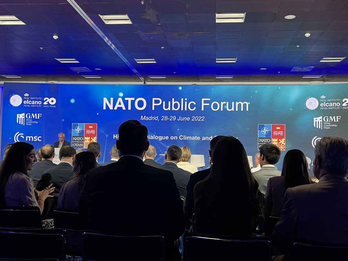 annafiorelli_'s tweet photo. Key decision makers, experts and civil society representatives are gathering at the #NATOPublicForum to help shape the new strategic concept that will emerge from the already historic Madrid #NATOSummit. Honored to be here and big congrats to @rielcano for an outstanding event. https://t.co/1IxJCL98vu