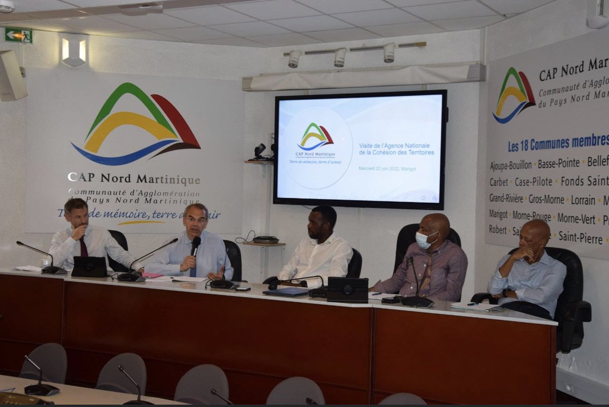 #FINANCES L’ANCT aux côtés de CAP Nord Martinique 

Le délégué outremer de l’Agence nationale de la cohésion des territoires (ANCT) était récemment en visite à CAP Nord Martinique…
Plus d'infos 👉capnordmartinique.fr/actualite/l-an…