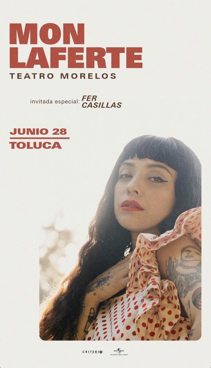 radiolaferte's tweet photo. HOY 🚨🚨

@monlaferte sigue con su gira mundial, esta noche estará cantando en Toluca, show que se encuentra SOLD OUT.

Esta noche estará abriendo @fercasillas 

¿Quien va?

LAFERTE WORLD TOUR https://t.co/CTid0qkPeT