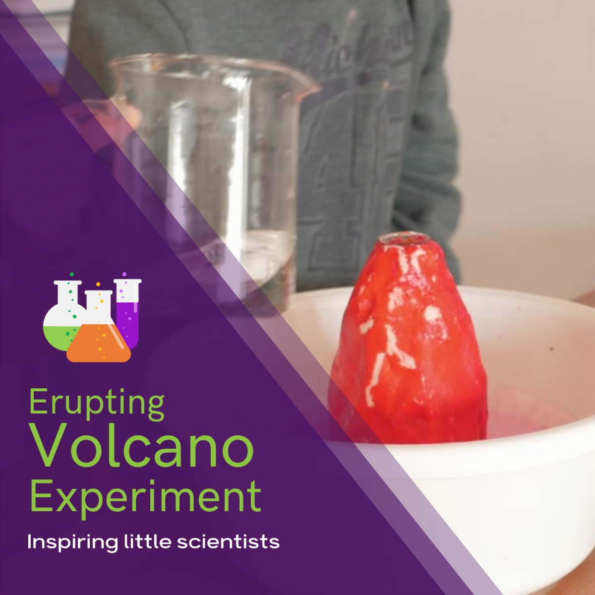 CNTGlenview's tweet photo. Take a break from the heat and stay indoors. Surprise the kids with an erupting volcano experiment! #ExperimentsforKids #BuildingStrongerFamilies https://t.co/vMycjJ83x5 https://t.co/koOH12hjw5
