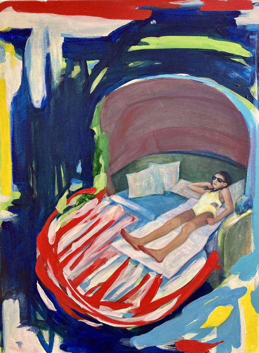 I just finished this painting and I don’t want to post it on any of my other accounts, but I like it