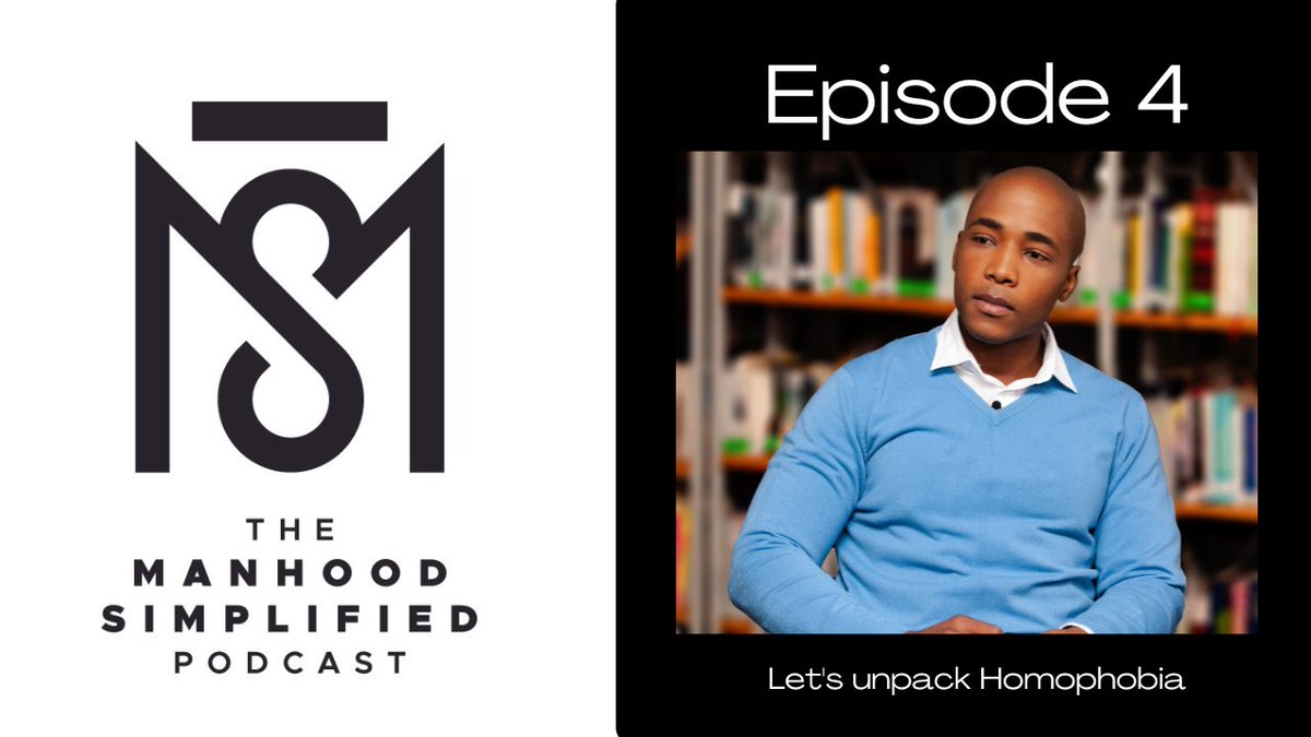 ManhoodThe's tweet photo. Gents, do you think you are Homophobic?
Let's talk about it in Episode 4 with Siya Khumalo.
Catch the full episode on our YouTube channel.
https://t.co/krQaZpWbf5
Listen to the audio podcast on:
https://t.co/eLeJS64reN
#tmspodcast #homophobia https://t.co/NVIaoSSOGL