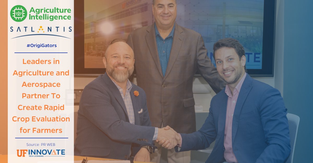 UFAccelerate's tweet image. We are proud to say our own #HubSweetHome resident clients &amp;amp; #OrigiGators @satlantis_ &amp;amp; AgIntel #collabed with experts to combine #agriculture intel &amp;amp; #HD satellite monitoring to boost current #crop evaluation techniques for growers! 

Read more here!👉 bit.ly/spacecrop