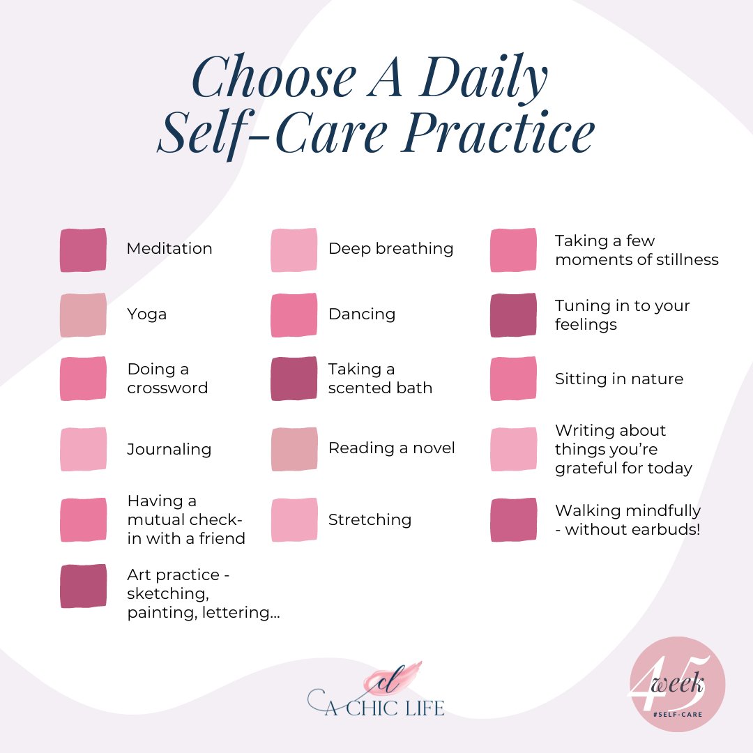 Do you do something every day to take care of your most precious asset - YOU?
From Week 45 of #achicyear achicyear.achiclife.com/?utm_source=tw…
#achiclife #style #simplicity #selfcare #dailyselfcare #selfcarepractice #selflove #selfcompassion #meditation #journaling #mindfulness #smallpleasures