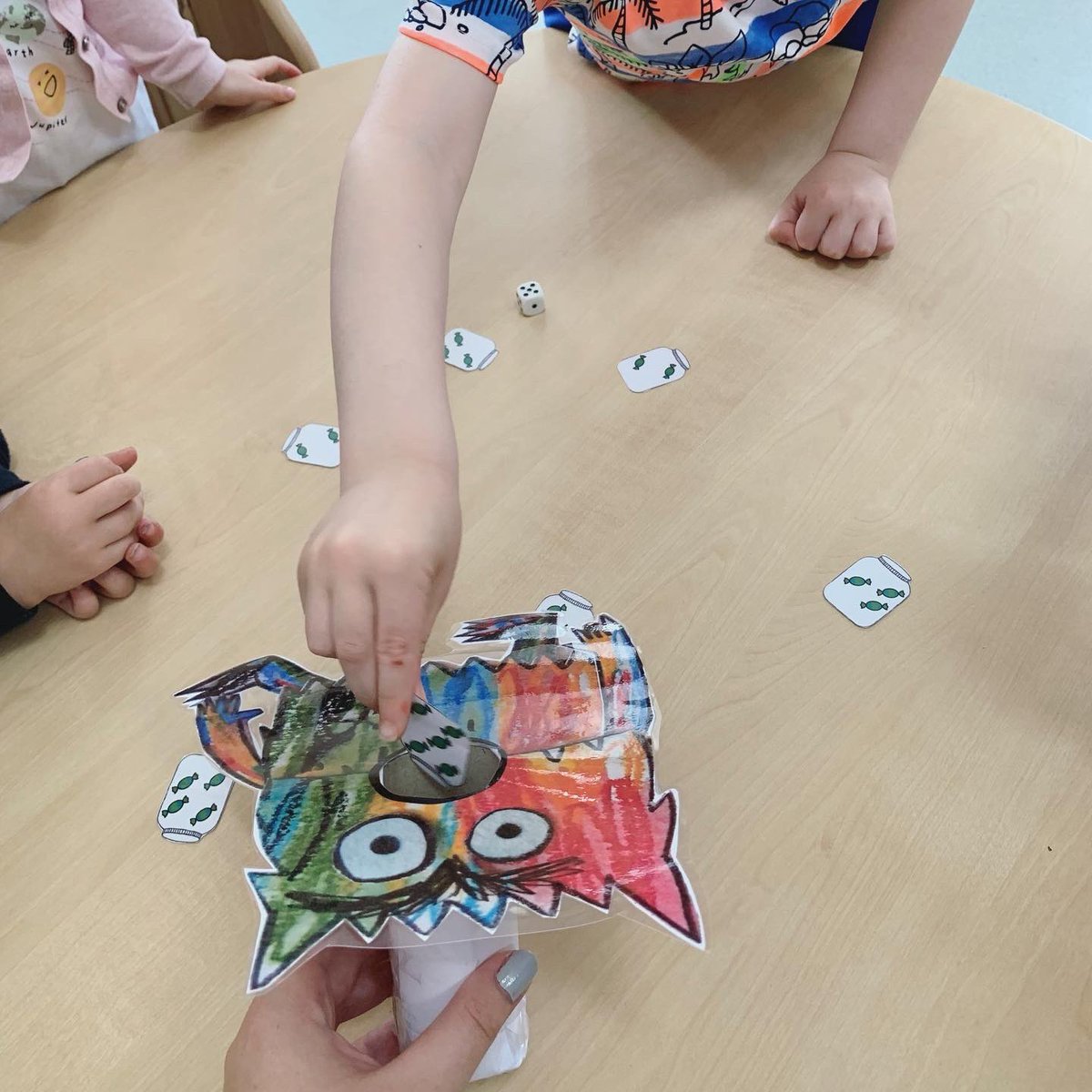 Last week we practised our subitising skills with the help of the colour monster 🎨 

Children rolled the dice, matched the number to the number of sweets in a jar, then fed the hungry colour monster! It was so much fun and I was so impressed with the children’s subitising!🤩