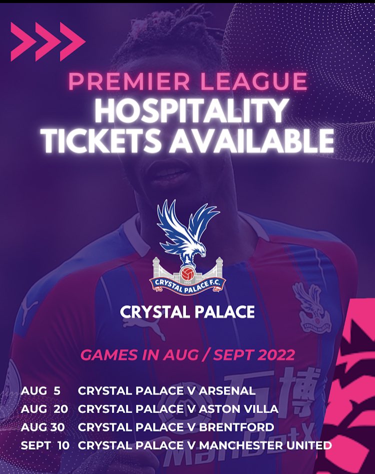 elite_dh's tweet photo. Hospitality packages are available for all these clubs/games. Also many more available on request.
Message me for details ⚽️⚽️⚽️⚽️ https://t.co/jTsAsRmKWM