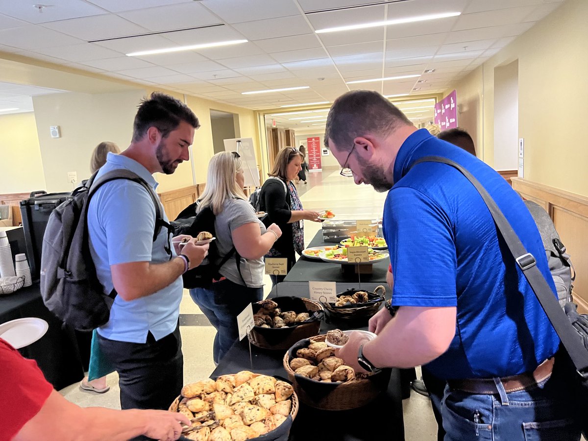 Hickinthestix's tweet image. Taco bar today was a yummy choice. Love the community that is being built #cspdweekin