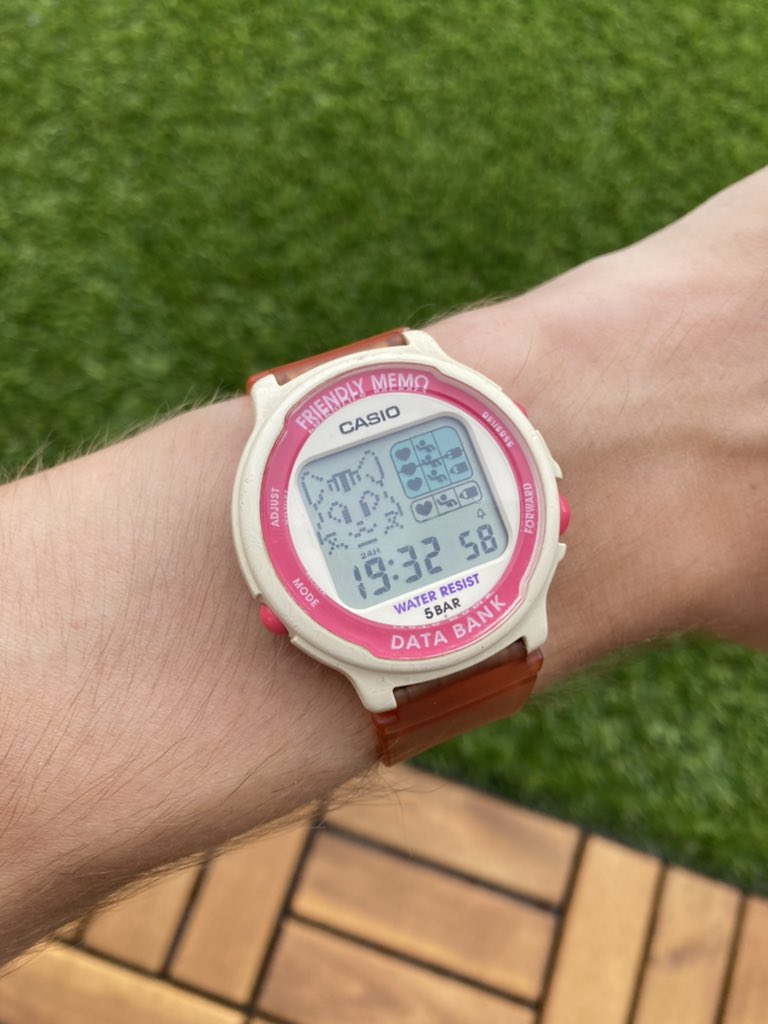 Collecting old tech from Japan is just too much fun for me 🧸 I just got this watch and it’s already my favorite 🥰