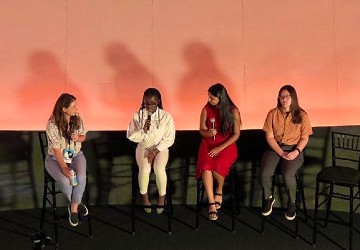 I got a little emotional today while speaking at the #GirlsBuildSolutions conference and chatting with the “Flight Crew” - a group of aspiring #girlsinstem from all over the US who are all totally going to change the world. @STEMNext @girlsmoonshot @afterschool4all @goldieblox