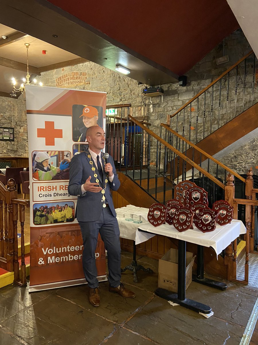<a href="/DanielButlerFG/">Cllr Daniel Butler</a> speaking at the annual <a href="/rclimerick/">Irish Red Cross – Limerick Area</a> awards this evening. Special awards will be handed out tonight for those who have volunteered throughout the Covid-19 pandemic.